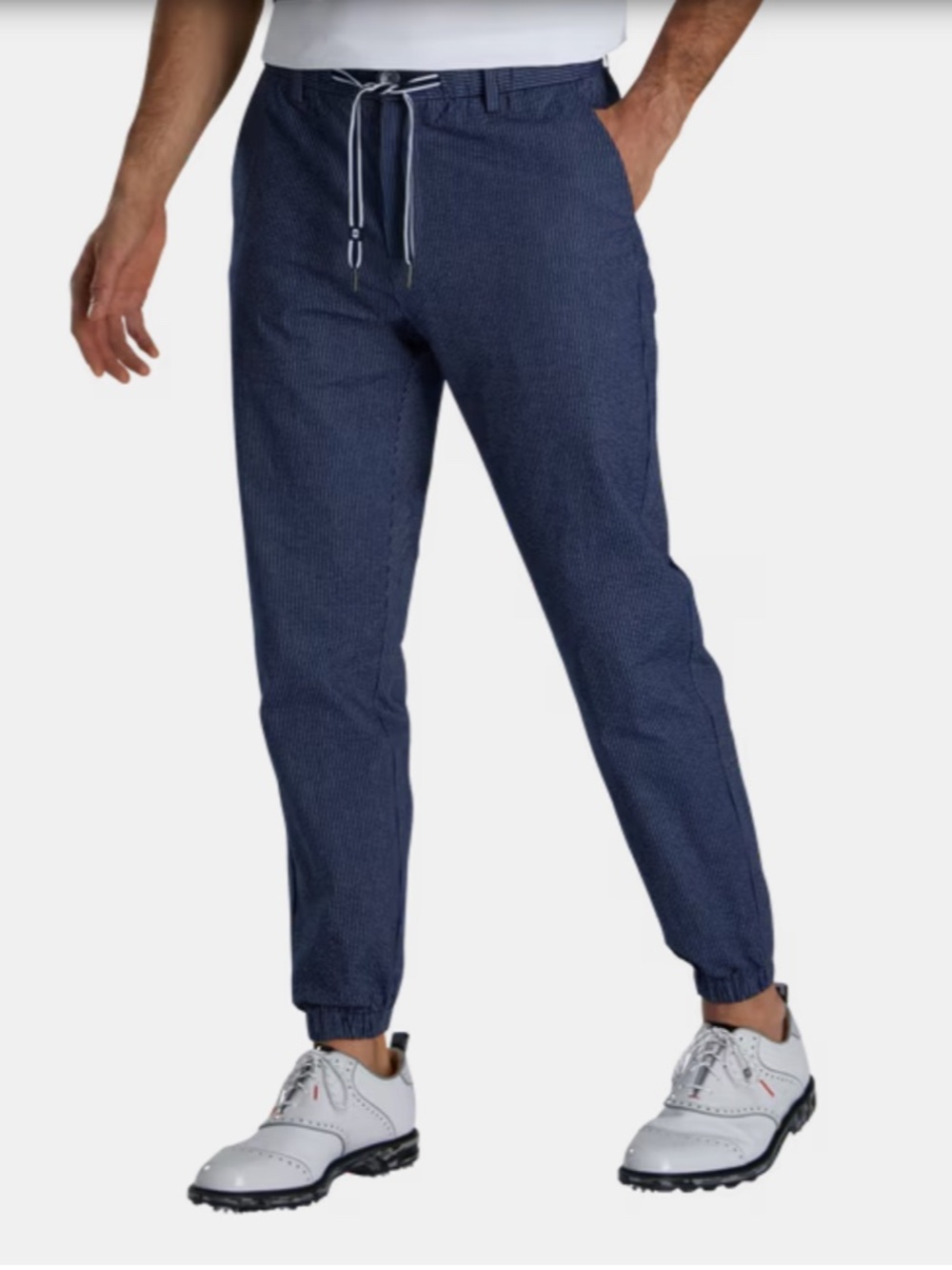 FOOT-JOY x TODD SNYDER New York Jogger Seersucker Striped Pants M